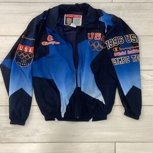 Vintage Champion 1996 Blue Gradient USA Olympic Jacket